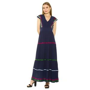 NWT Alexia Admor Blue Maxi Dress Size XL